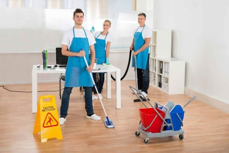 professional odor removal team in picture.